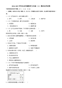北京市朝阳区九年级上学期期末化学试卷-A4
