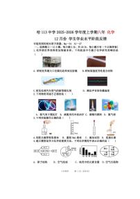 2025年哈尔滨市113中学八年级（上）12月月考化学试题及答案