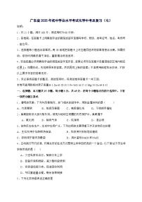 广东省2025年初中学业水平考试中考化学总复习（七）-含答案