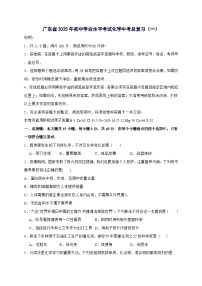 广东省2025年初中学业水平考试中考化学总复习（一）-含答案