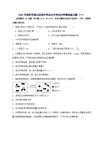 广东省深圳市南山区2025年初中学业水平考试化学模拟练习题（一）-含答案