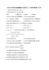 山东省淄博市第七中学2025_2026学年九年级上册10月月考化学试题-附答案