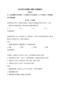 上海市松江区某校2025_2026学年九年级上册10月月考化学试题-附解析