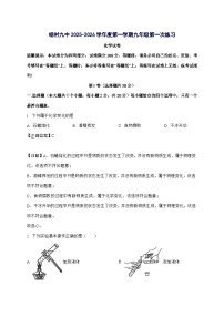 天津市武清区杨村第五中学2025_2026学年九年级上册第一次月考化学试题-附解析