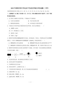 广东省深圳市2025年初中学业水平考试化学综合评估试卷（十四）（含答案）