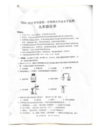 广东省韶关市乳源瑶族自治县2024-2025学年九年级上学期1月期末考试化学试题