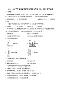 2025-2026学年山东省菏泽市东明县九年级（上）期中化学试卷（含答案）