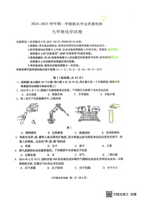 河北省廊坊市安次区2024-2025学年九年级上学期1月期末化学试题