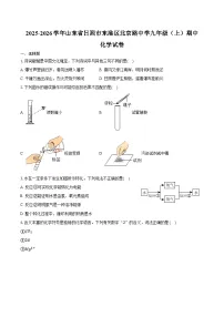2025-2026学年山东省日照市东港区北京路中学九年级（上）期中化学试卷（含答案）