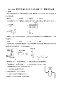 2025-2026学年河北省沧州市任丘市九年级（上）期中化学试卷(含答案)