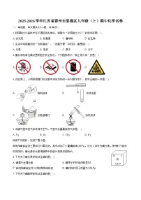 2025-2026学年江苏省泰州市姜堰区九年级（上）期中化学试卷（含答案）