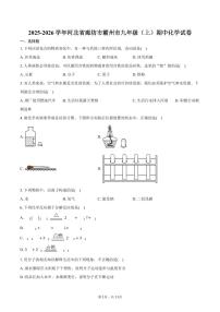 2025-2026学年河北省廊坊市霸州市九年级（上）期中化学试卷（含答案）