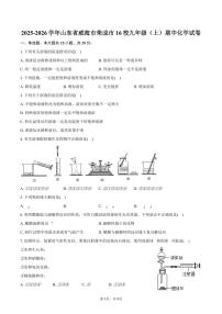 2025-2026学年山东省威海市荣成市16校九年级（上）期中化学试卷（五四学制）（含答案）