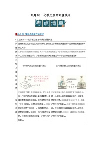 专题05 化学反应的定量关系（word）2025-2026学年九上初中化学人教版2024期末复习学案知识点+习题