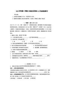 上海市普陀区上海理工大学附属普陀实验学校2025-2026学年八年级上学期12月月考化学试卷