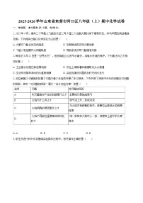 2025-2026学年山东省东营市河口区八年级（上）期中化学试卷-自定义类型