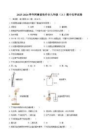 2025-2026学年河南省焦作市九年级（上）期中化学试卷-自定义类型