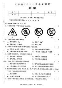辽宁省鞍山市2025-2026学年九年级上学期十二月学情调查化学试卷（月考）