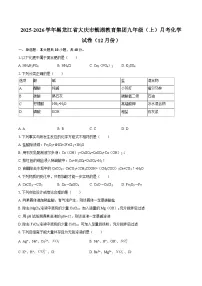 2025-2026学年黑龙江省大庆市靓湖教育集团九年级（上）月考化学试卷（12月份）-自定义类型