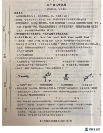 山东省德州市齐河县2024-2025学年九年级上学期期末测试化学试卷
