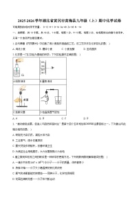 2025-2026学年湖北省黄冈市黄梅县九年级（上）期中化学试卷（含答案）
