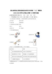 湖北省恩施土家族苗族自治州利川市恩施“112”教联体2025-2026学年九年级上学期12月期中化学试卷（学生版）