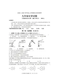 山东省临沂市莒南县2024-2025学年九年级上学期1月期末化学试题