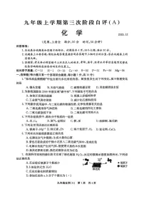 河南安阳市林州市2025-2026学年九年级上学期第三月考化学试卷