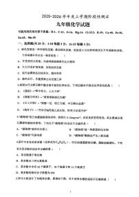山东省日照市东港区田家炳中学2025-2026学年九年级上学期12月月考化学试卷