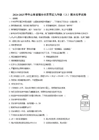 2024-2025学年山东省烟台市芝罘区九年级（上）期末化学试卷（含答案）