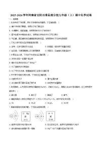 2025-2026学年河南省安阳市滑县部分校九年级（上）期中化学试卷（含答案）
