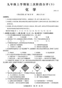 河南省安阳市林州市2025-2026学年九年级上学期12月月考化学试卷(B卷)