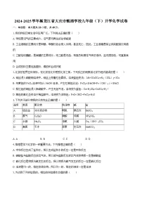 2024-2025学年黑龙江省大庆市靓湖学校九年级（下）开学化学试卷-自定义类型