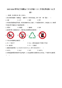 2025-2026学年辽宁省鞍山二中九年级（上）月考化学试卷（12月份）-自定义类型