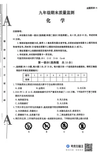 陕西省延安市2024-2025学年九年级上学期期末质量检测化学试题