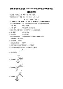 陕西省榆林市定边县2025-2026学年九年级上学期教学质量检测化学试卷（学生版）