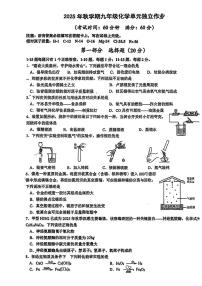 江苏省泰州中学附属初中2025-2026学年九年级上学期第二次月考化学试卷
