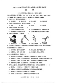 重庆市渝中区2023-2024学年九年级上学期期末考试化学试题