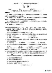 湖湘C13教育联盟2025-2026学年九年级上学期12月联考化学试卷