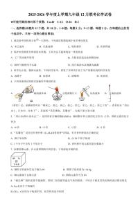 湖北省襄阳市2025—2026 学年度上学期九年级十二月联考化学试题（PDF版含答案）