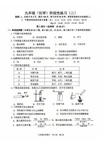 江苏省镇江市京口区镇江市外国语学校2025-2026学年九年级上学期化学阶段练习（二）（月考）