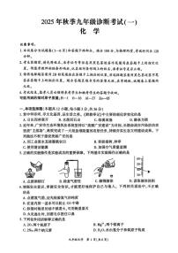 四川省广安市岳池县2025-2026学年九年级上学期一诊考试化学试卷（月考）