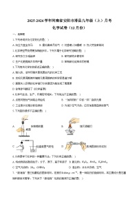 2025-2026学年河南省安阳市滑县九年级（上）月考化学试卷（12月份）（含答案）