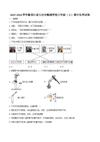 2025-2026学年黑龙江省大庆市靓湖学校八年级（上）期中化学试卷（含答案）