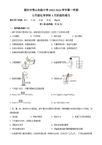福建省福州市秀山初级中学九年级下学期3月月考化学试卷（原卷版）-A4
