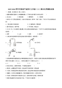 2025-2026学年甘肃省平凉四中九年级（上）期末化学模拟试卷-自定义类型