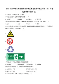 2025-2026学年山东省青岛市市南区青岛超银中学九年级（上）月考化学试卷（12月份）-自定义类型