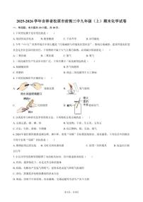 吉林省松原市前郭第三中学2025-2026学年九年级（上）期末化学试卷（含答案)