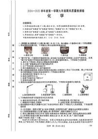 【9化期末】阜阳市太和县2024-2025学年九年级上学期1月期末考试化学试题