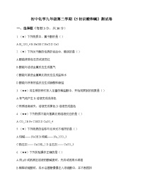 初中化学九年级第二学期5 初识酸和碱 测试卷及分析